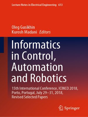 cover image of Informatics in Control, Automation and Robotics